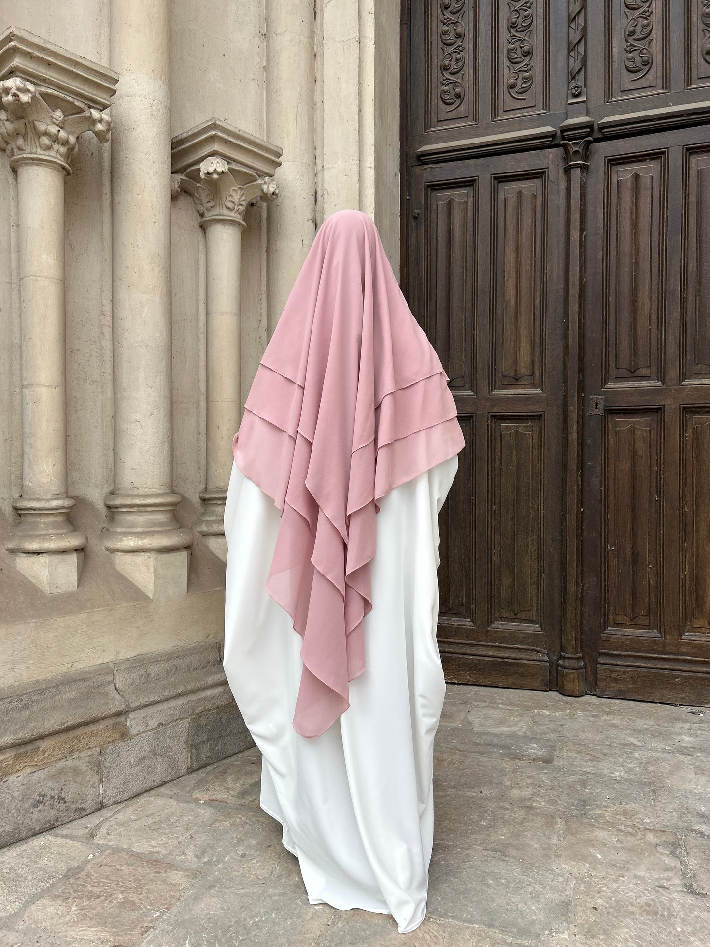 Khimar mousseline 3 voiles