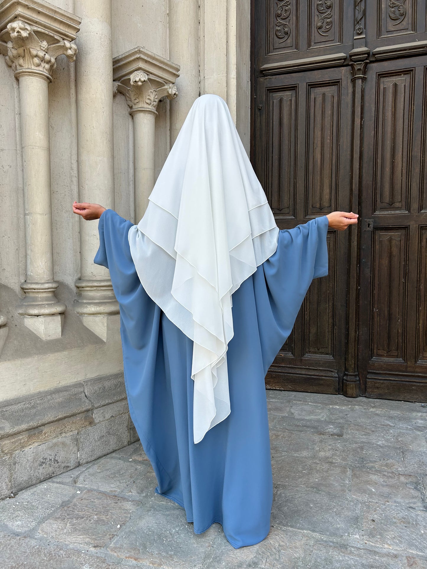 Khimar mousseline 3 voiles