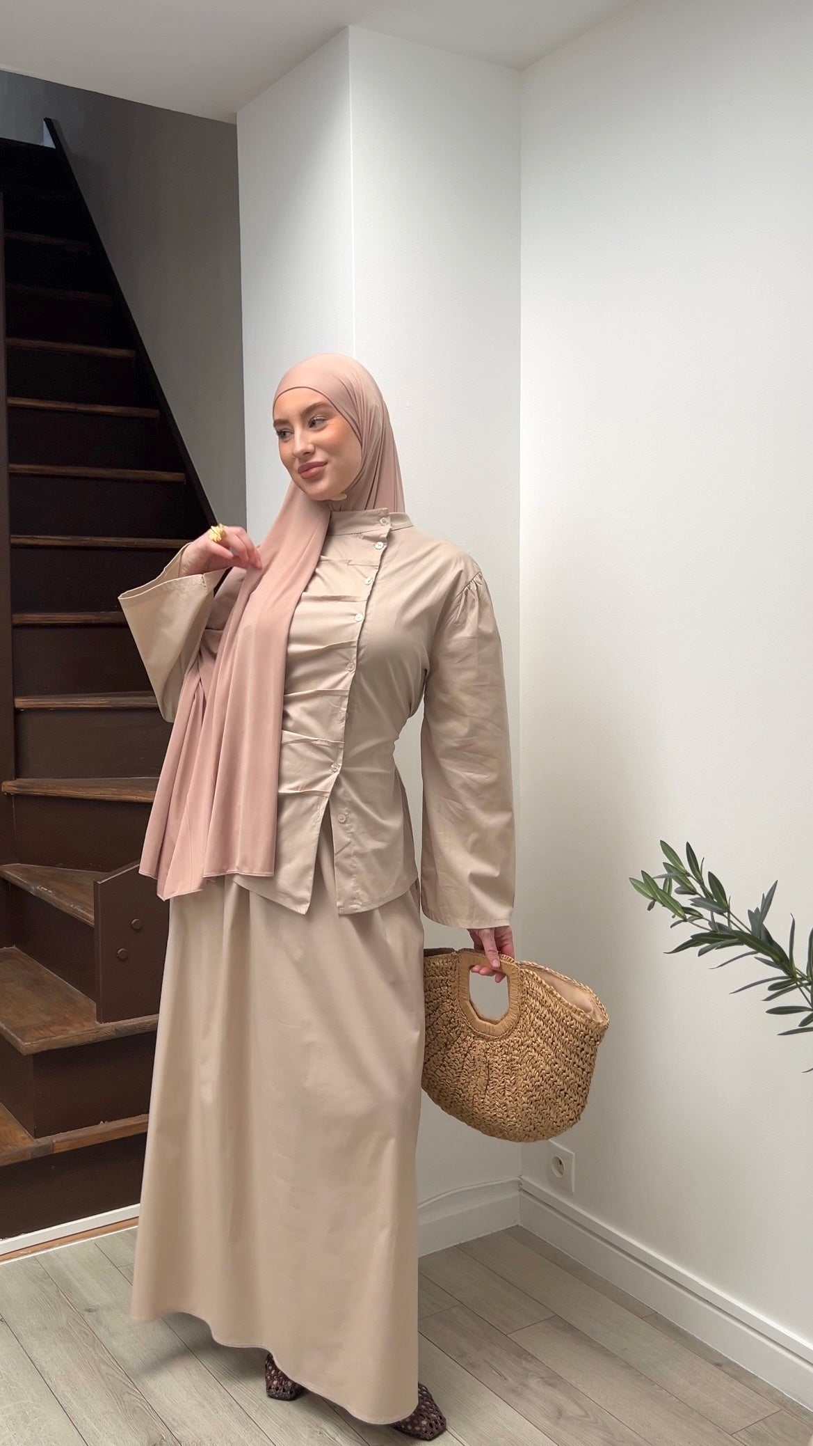 Ensemble Yuna beige