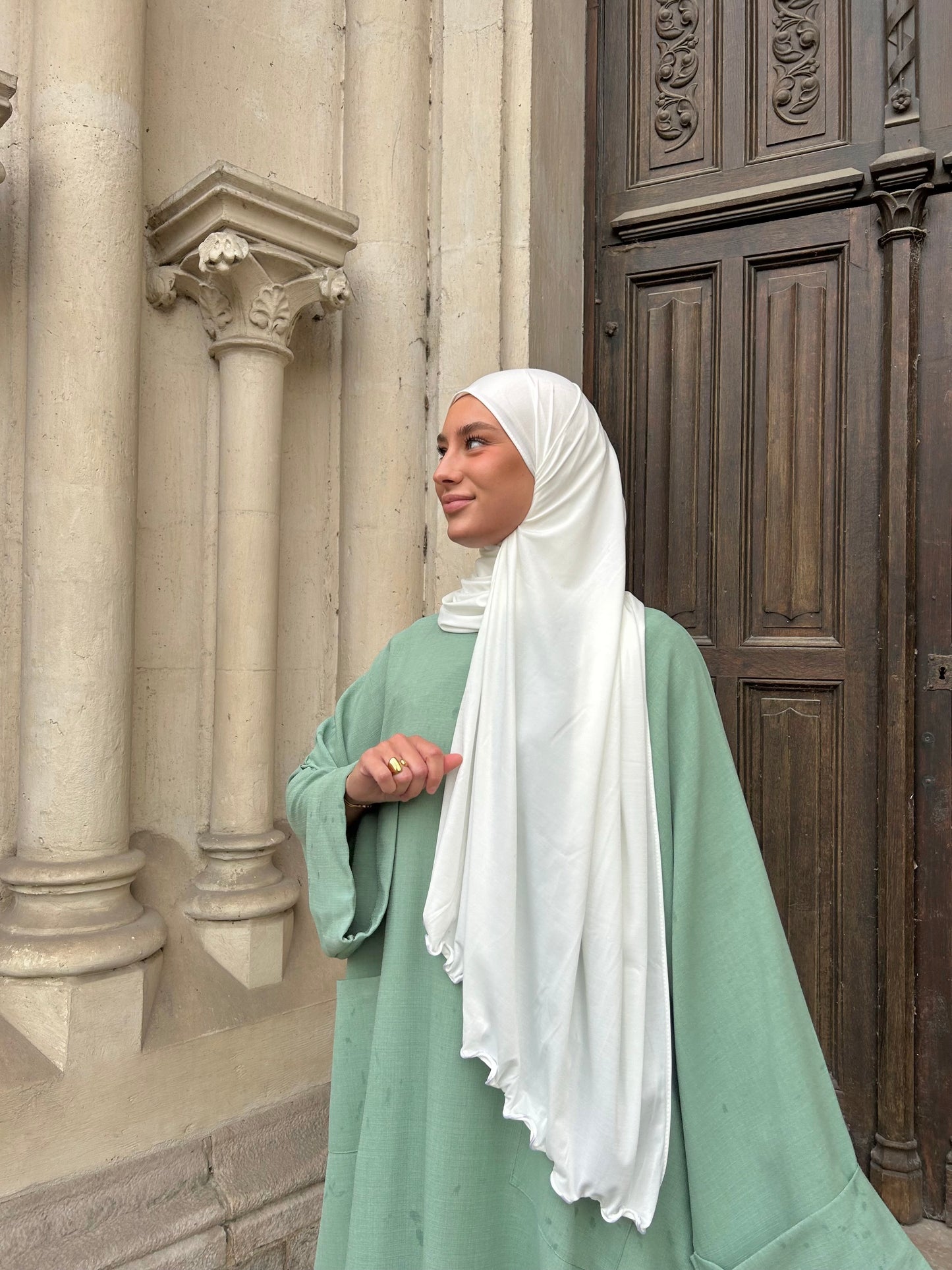 Hijab jersey premium frisé