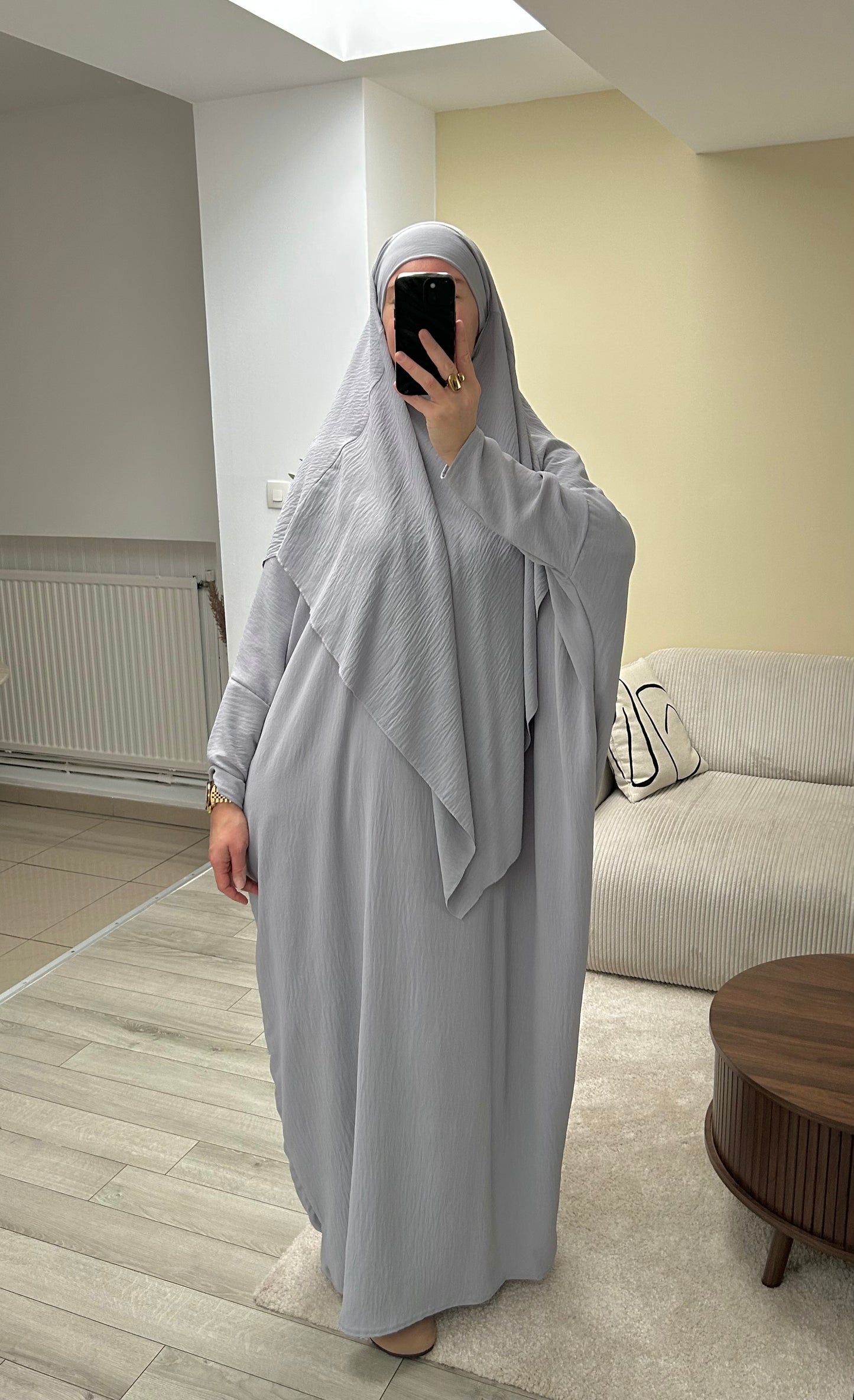 Ensemble abaya khimar en jazz